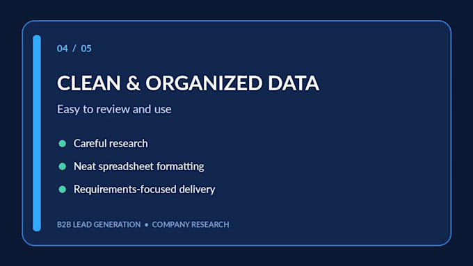 do b2b lead generation and company research