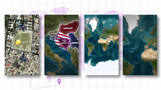 create map animation videos for your projects