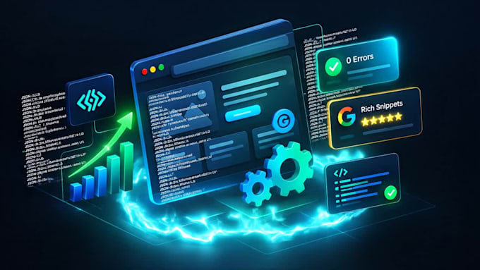 setup google search console, advanced schema markup, and XML sitemaps