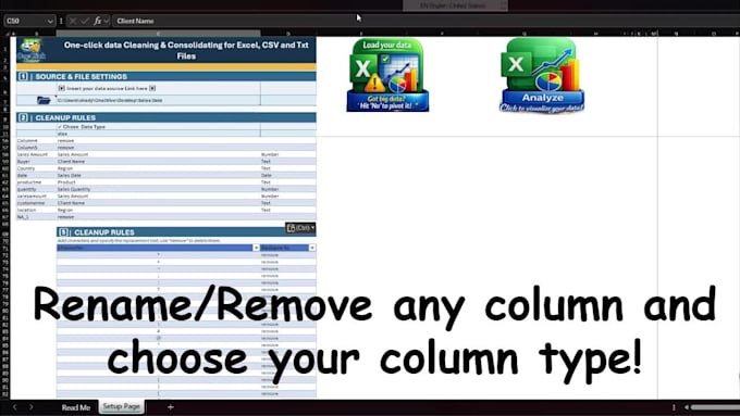 build an automated excel model to consolidate, clean, and transform your data