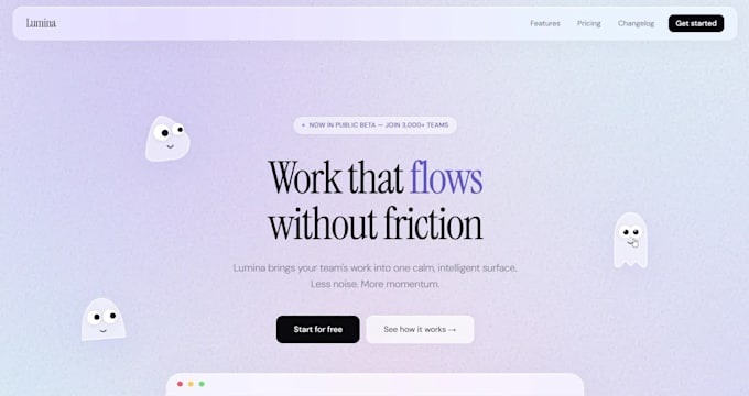 create a beautiful custom landing page