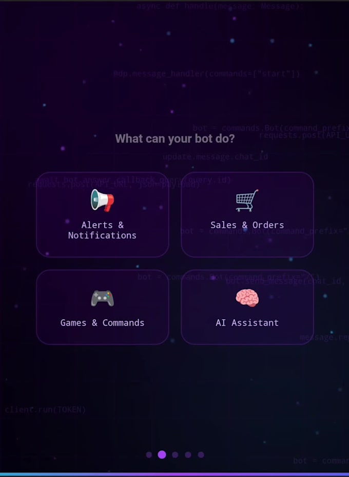 build a custom telegram or discord bot with python and ai