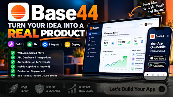buid and integrate your base44 app base44 saas base44 mvp