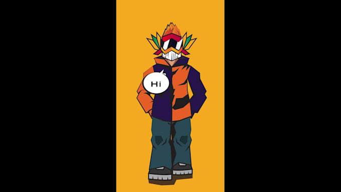 design a unique anime character hero design