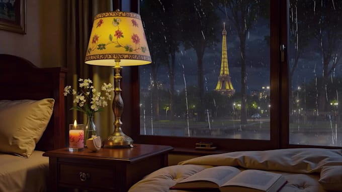 create cozy rain or winter videos from still images