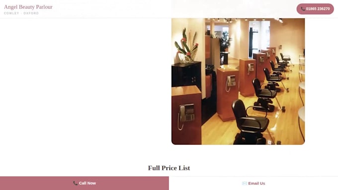 build a beauty salon website and nail salon website with booking for UK salons