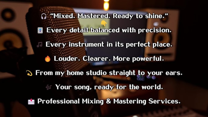 mix and master your song