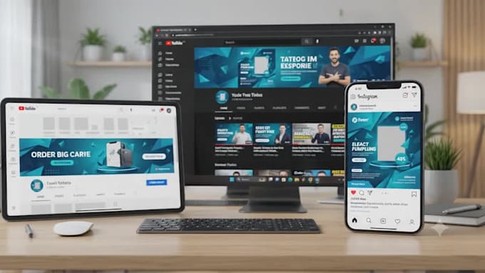 design eye catching ai thumbnail, poster and banner