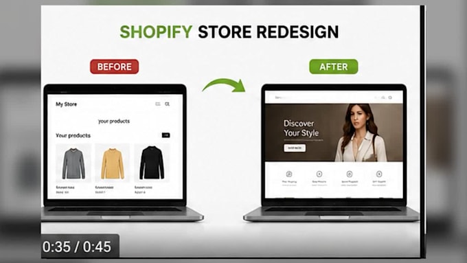 shopify store setup, design, and optimization