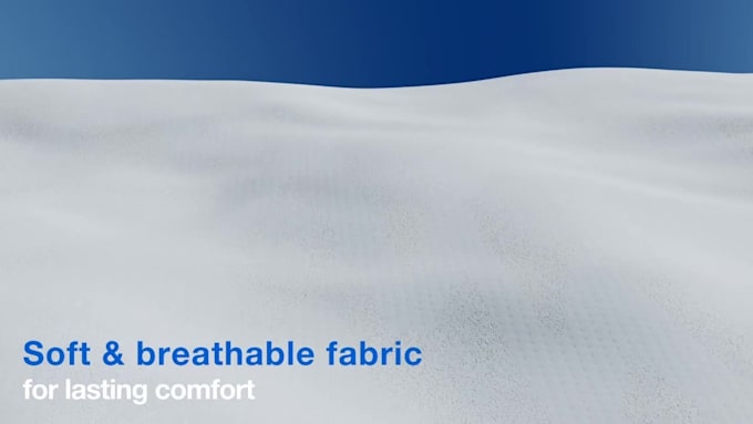 create 3d mattress animation, exploded view, cgi product video for ecommerce ads