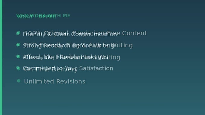 write SEO friendly blog articles and website content