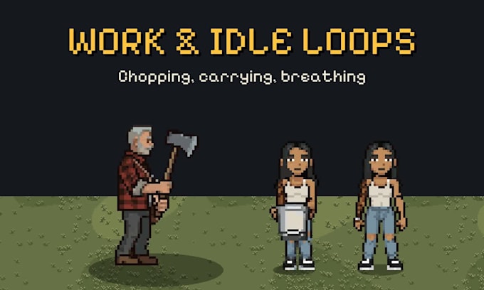animate pixel art sprites and walk cycles for your game