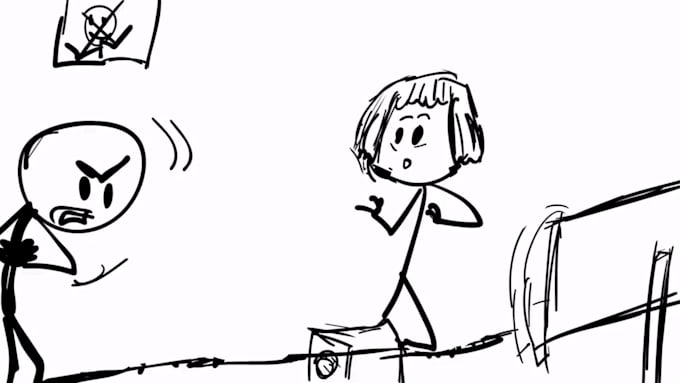 animate a funny stickfigure stickman animation