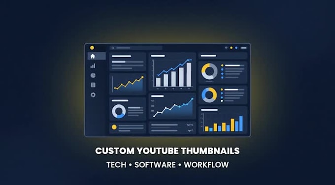 design a professional youtube thumbnail for software and tech videos