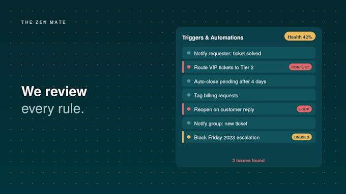 audit and optimize your zendesk triggers, automations and workflows