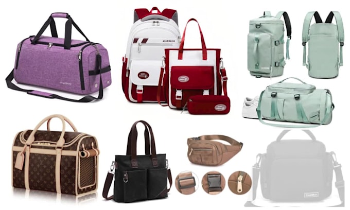 do women luxury handbag tech pack design, duffel bag tech pack, gym bag design