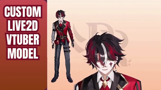 draw and rig 2d vtuber model anime live2d model anime 2d live2d vtuber rigging