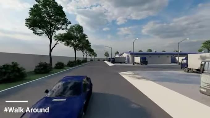 create stunning 3d warehouse walkthrough animation and logistic animation video
