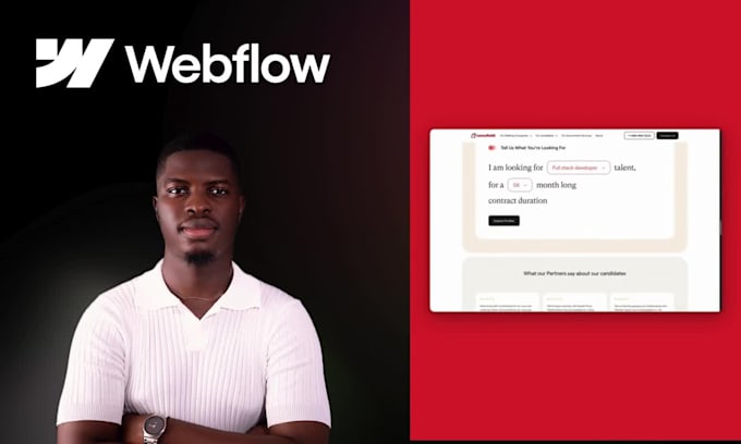 design and build a custom webflow website