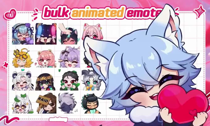 custom animated twitch emotes chibi furry sticker pack nsfw telegram stickers