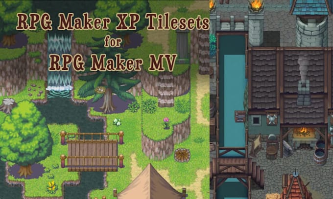 make pixel art tileset background sprite sheet rpg map 2d top down indie