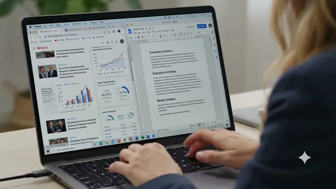 research any topic and create a professional report