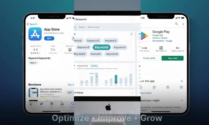 do aso to rank your app on app store and google play