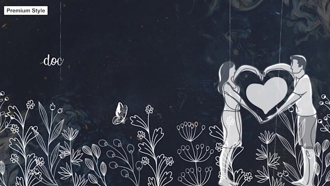 create a premium animated lyric video