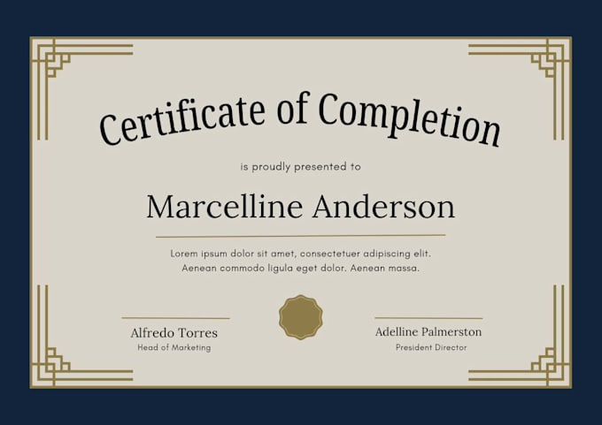 design professional premium certificate, diploma or award design