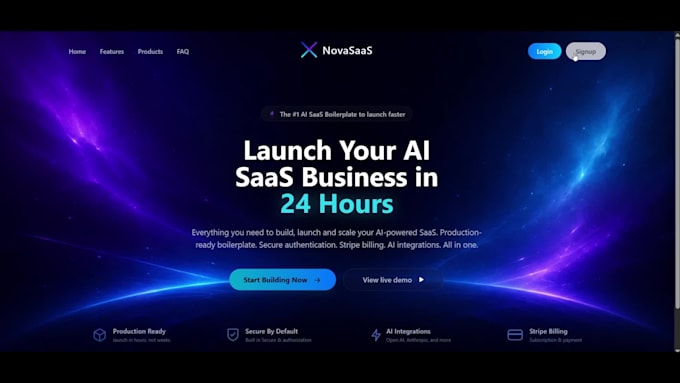 design and develop custom full stack ai saas web application