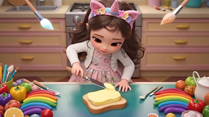 create 3d kids nursery rhymes animation videos