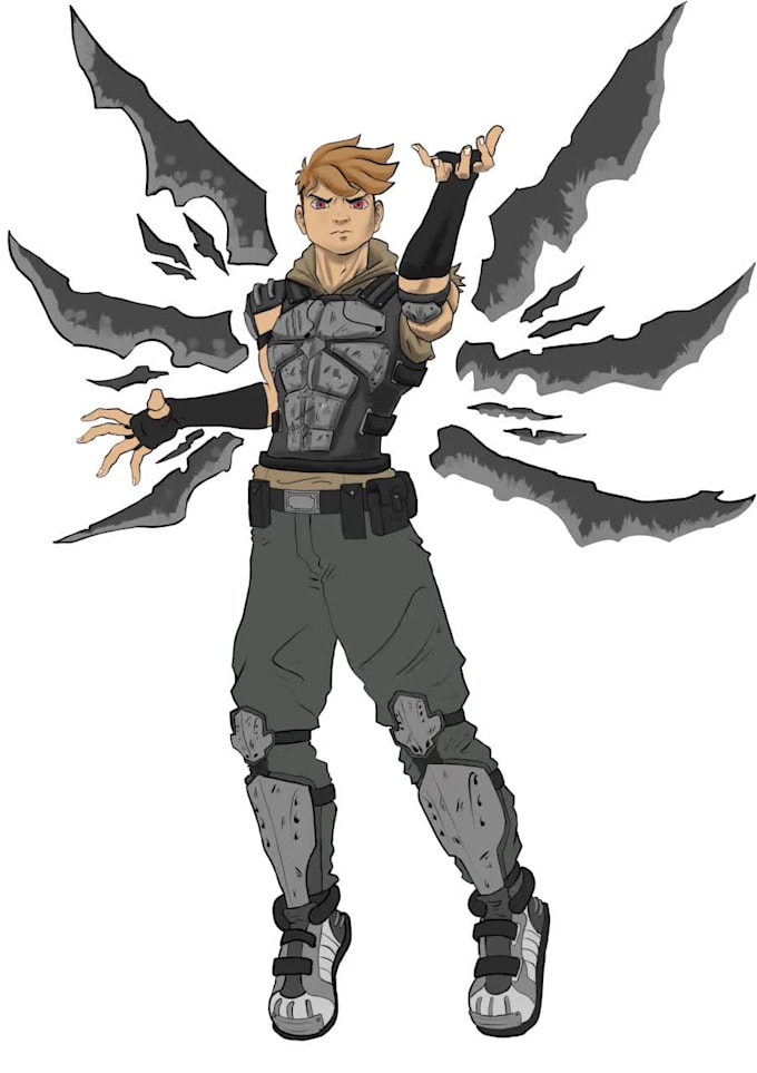 design your character with strong personality and style