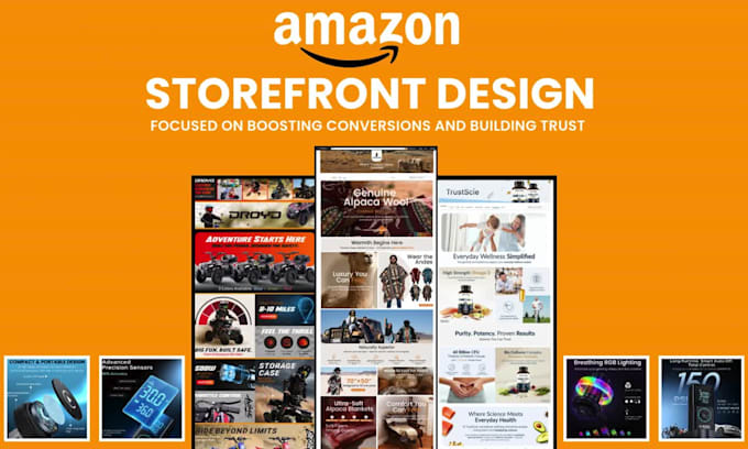 design a professional amazon storefront or brand store