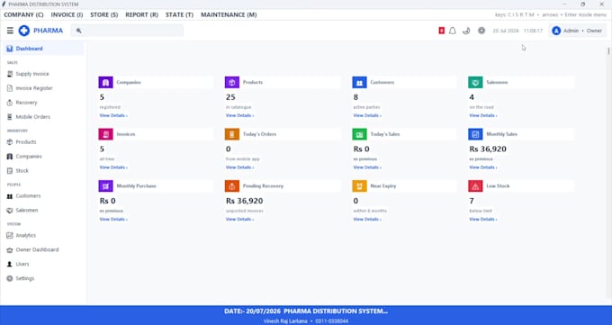 develop pharmacy erp and inventory management software