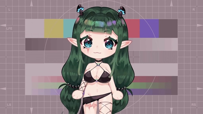 do vtuber model chibi pngtuber model vtuber commission for streaming