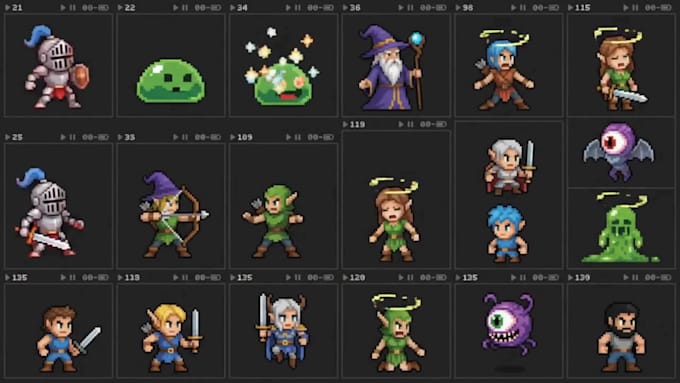 do pixel art character sprite sheet pixel art animation pixel art game assets