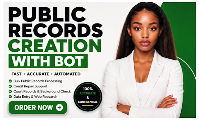 do public records creation with bot
