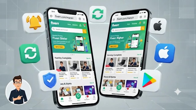 convert website to android and ios app