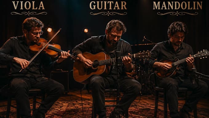 create violin viola guitar and mandolin instrumentals for your song