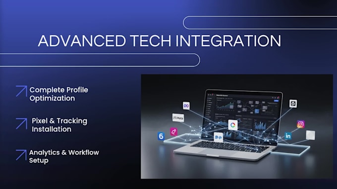 create a professional business profile setup and integration