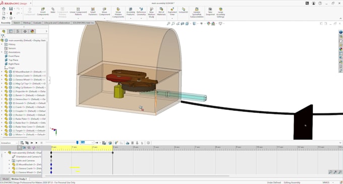 animate 3d models and assemblies using solidworks