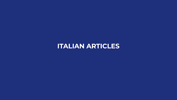 seo optimized articles in italian