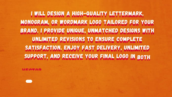 design a monogram lettermark wordmark logo for you