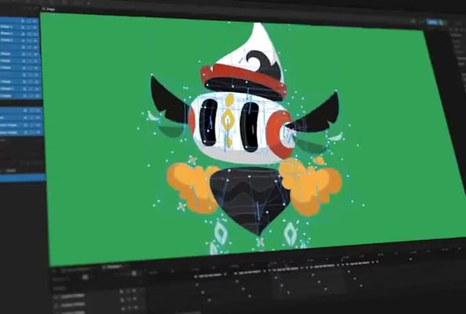 create rive animation, lottie animation, interactive UI, mascot, svg animation