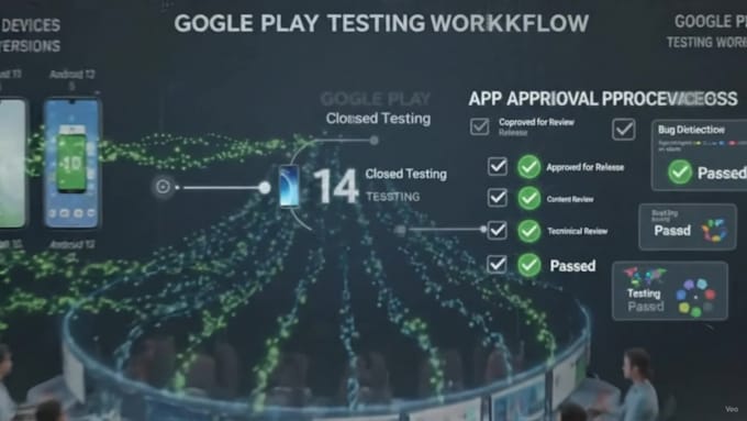 provide 12 testers for 14 days google play console testing
