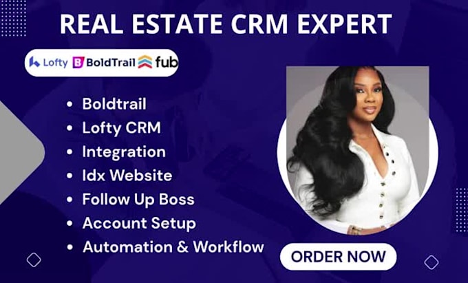 setup lofty CRM, follow up boss, boldtrail, real estate crm
