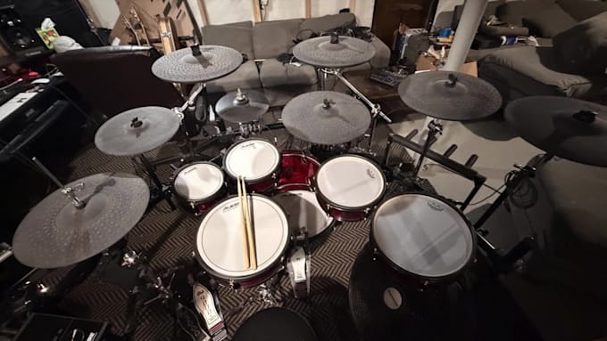 record live drums for your song with professional drum samples