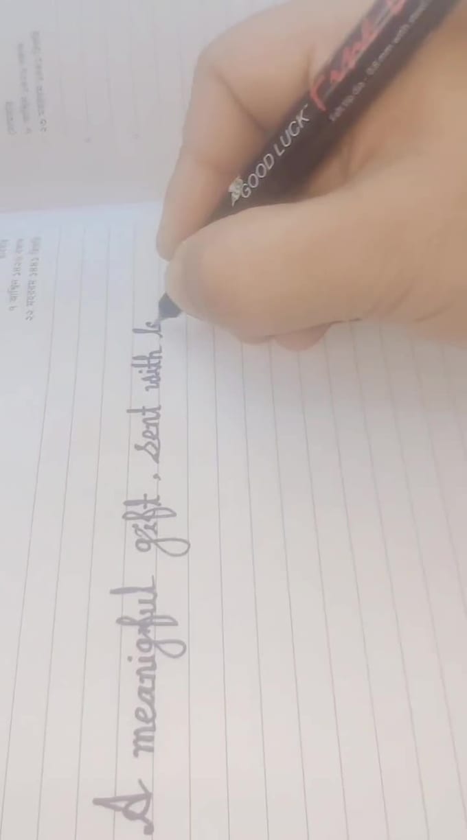 write neat and clean handwritten notes, letters and cards