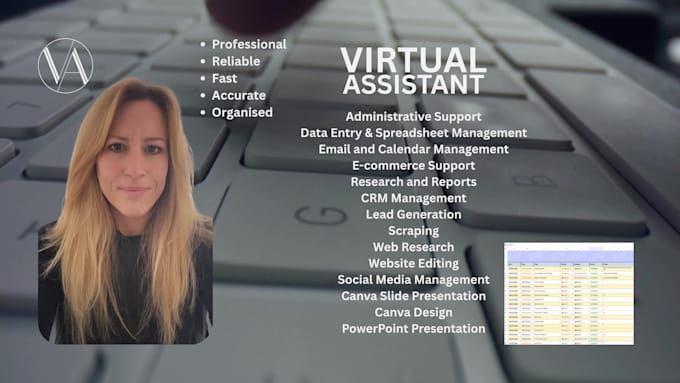 do accurate and fast data entry and spreadsheet work