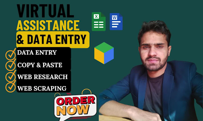 do excel data entry, convert pdf to excel, copy paste, typing and web res